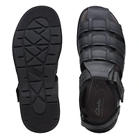 Walkford Fish Leather Black Tumbled