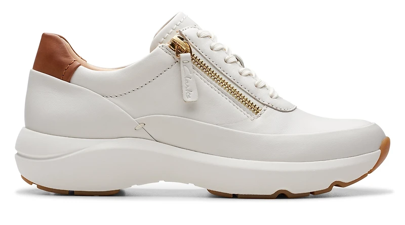 Tivoli Zip Leather Off White