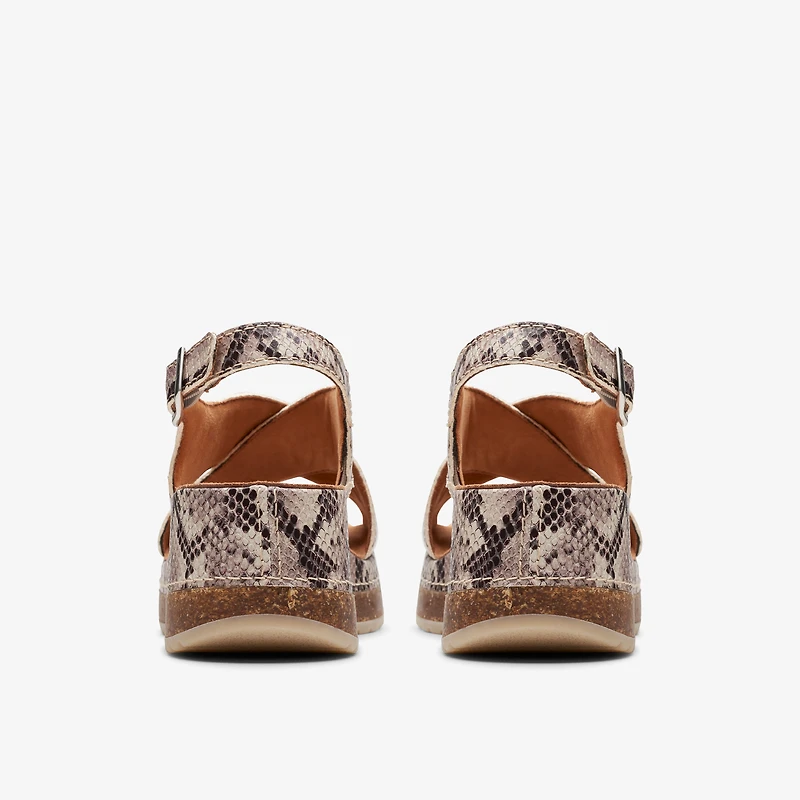 Kassanda Step Synthetic Snake Print