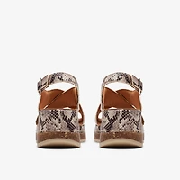Kassanda Step Synthetic Snake Print