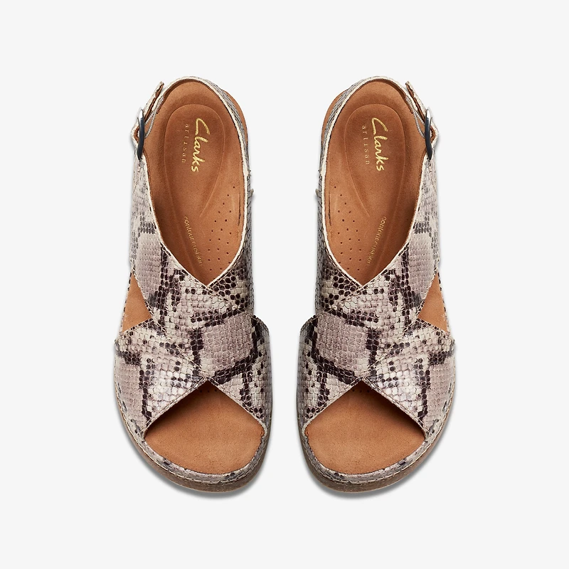 Kassanda Step Synthetic Snake Print