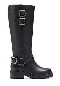 Rebelle Long Leather Black