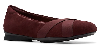 Jazmynn Gem Merlot Suede