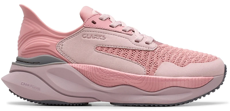 Clarks Pace Textile Dusty Rose Combi