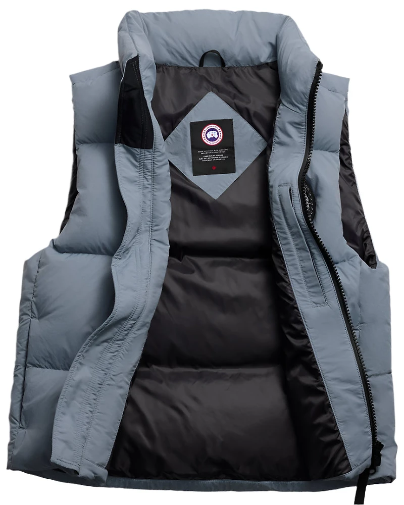 Lawrence Puffer Vest Black Disc Light Ozone Blue