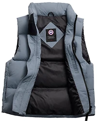 Lawrence Puffer Vest Black Disc Light Ozone Blue