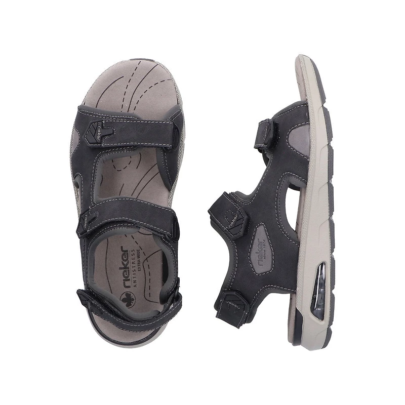Black Velcro Sandal