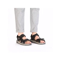 Black Velcro Sandal