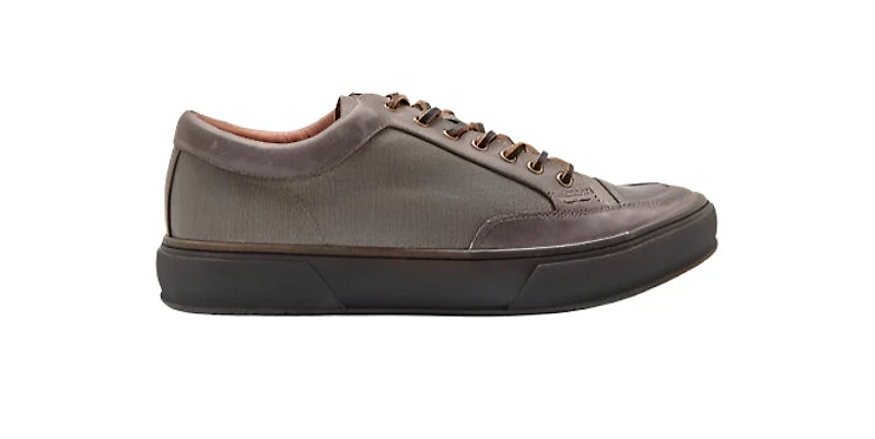 40288-charcoal - Lea Oxford Canvas Brown