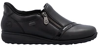 Black Slip On W Side Zip
