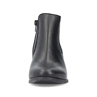 Black Heeled Double Gore Boot