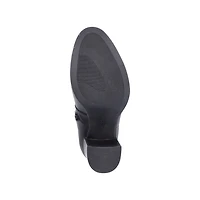 Black Heeled Double Gore Boot