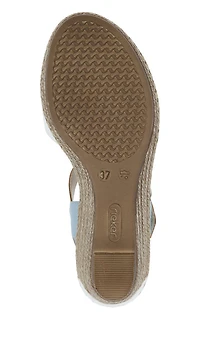 White 2 Strap Wedge