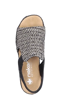 Black Woven Sling Back