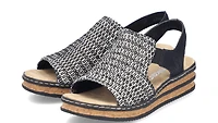 Black Woven Sling Back