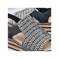 Black Woven Sling Back