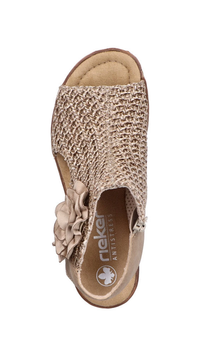 Pink Wedge Perf Sandal