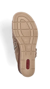 Pink Wedge Perf Sandal