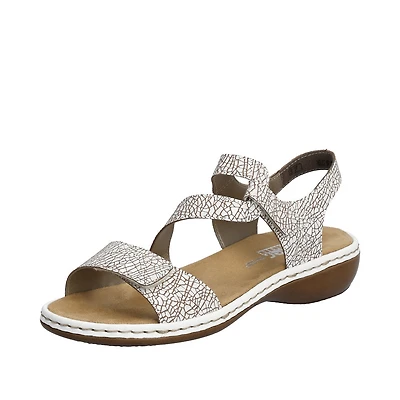 White Criss Cross Sandal