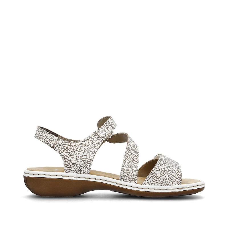 White Criss Cross Sandal