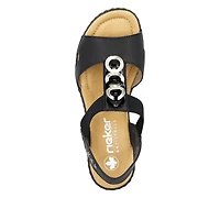 Black Wedge Sandal