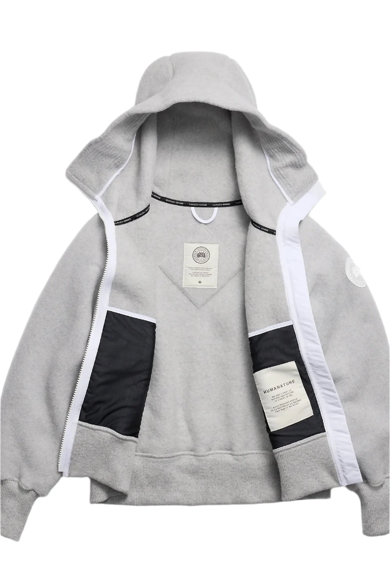 Women's Chilliwack Fleece Bomber - Humanature Silverbirch Heather