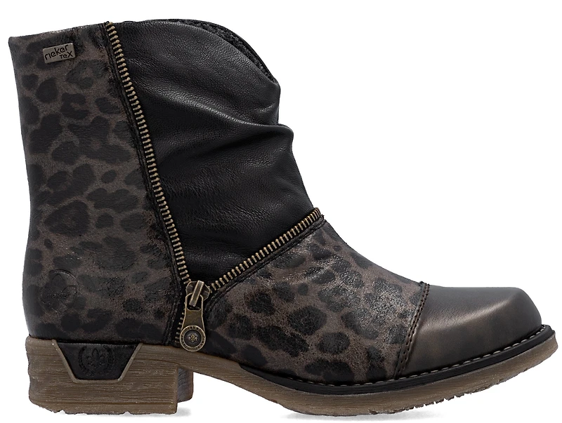 Grey Side Zip Boot
