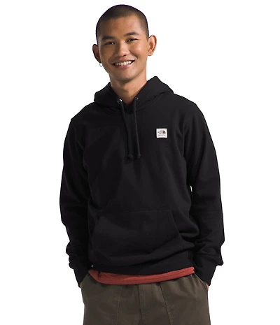 Men's Heritage Patch Pullover Hoodie TNF Black White