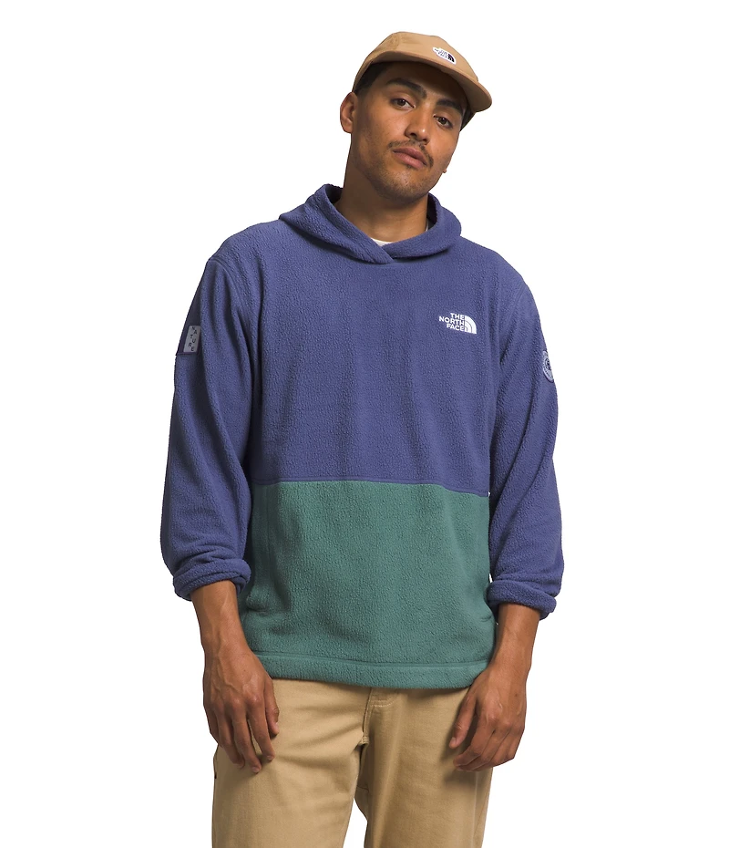 Men's Pali Pile Fleece Hoody Cave Blue Dark Sage Mandarin