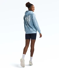 W Places We Love Hoodie Steel Blue TNF White