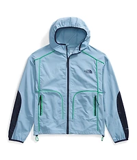 Women's Trailwear Wind Whistle Jacket Steel Blue Optic Emerald