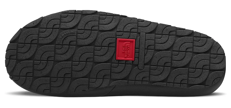 Men's Thermoball Traction Mule Red Yarn Dye Plaid TNF Black