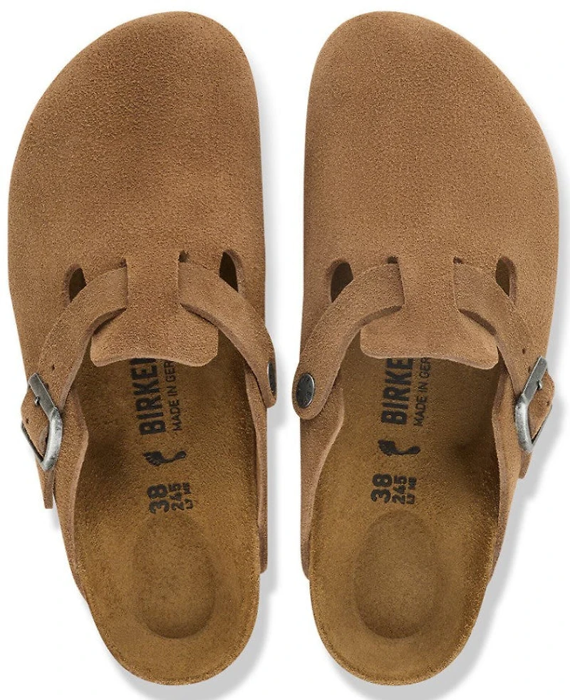 Boston Suede Dark Tea Narrow Fit