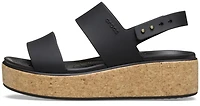 Brooklyn Cork Low Wedge Black