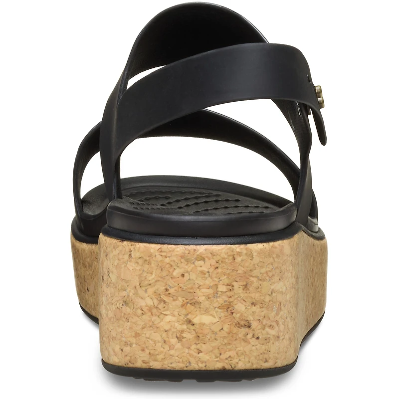 Brooklyn Cork Low Wedge Black