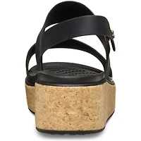 Brooklyn Cork Low Wedge Black