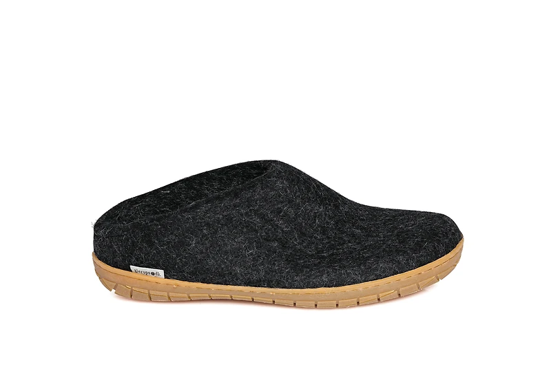 Slip On Rubber Sole Natural Charcoal