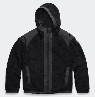 Alberni Reversible Fleece Bomber Black