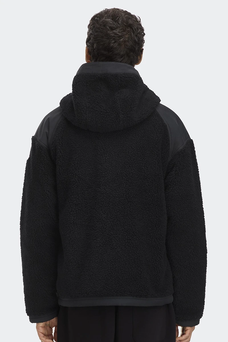 Alberni Reversible Fleece Bomber Black