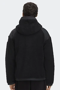 Alberni Reversible Fleece Bomber Black