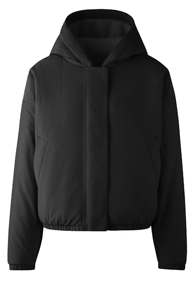 Alberni Reversible Fleece Bomber Black