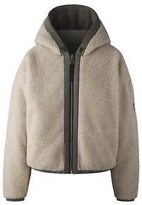 Alberni Reversible Fleece Bomber Light Tan