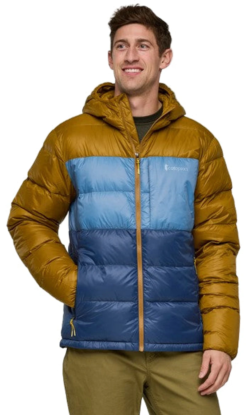 Fuego Max Down Hooded Jacket Bronze And Deep Sea