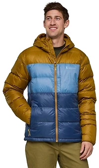Fuego Max Down Hooded Jacket Bronze And Deep Sea