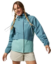 Rayu Rain Jacket Everglade And Tide Pool