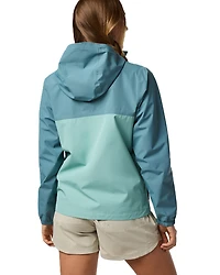 Rayu Rain Jacket Everglade And Tide Pool