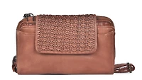 Lusso X-body Wallet Bag Cognac