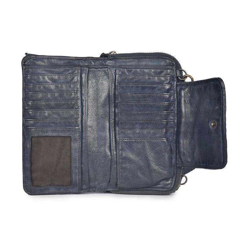 Lusso X-body Wallet Bag Navy