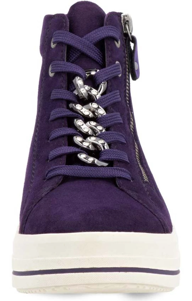 Aubergine Lace Up Boot