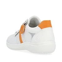 White Orange Lace Up